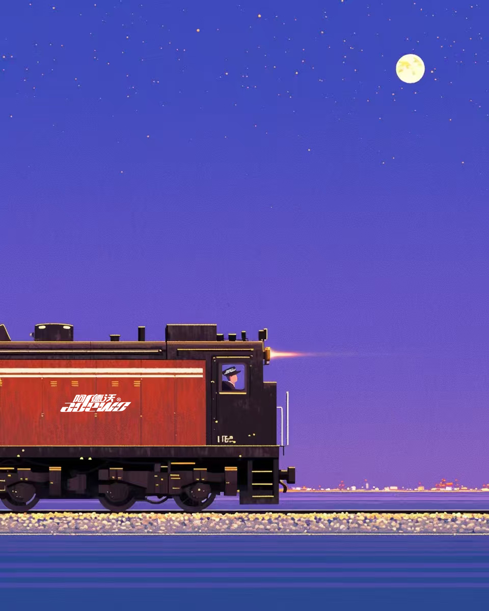 Біздің пойызға еріңіз!