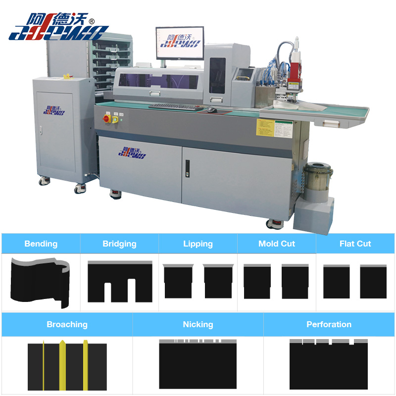ABM-832C2 көп функциялы болат ережесін автоматты түрде майыстыратын машина BOBST сертификаты бар қалып жасаушыларға арналған
