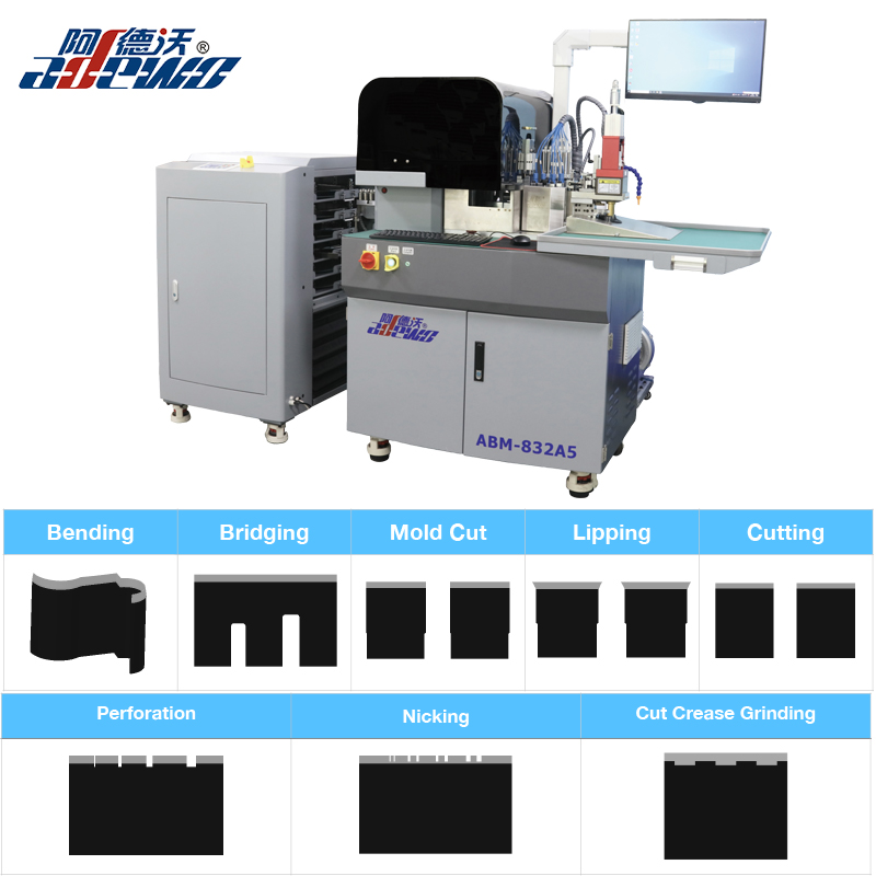 Картонға арналған Cut Cruase Die Авто иілгіш машина